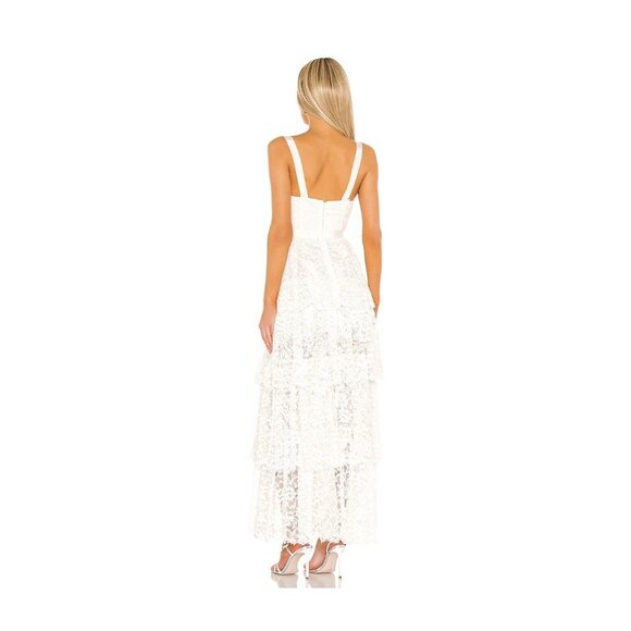 NBD | NWT Love My Way Lace Formal Maxi Gown in White Size XXS - Picture 2 of 9